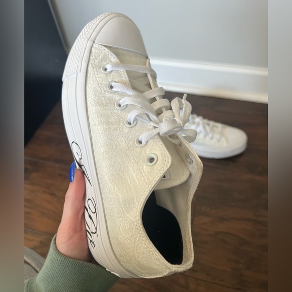 Custom Platform BRIDE Converse - Picture 2 of 4